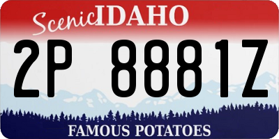 ID license plate 2P8881Z