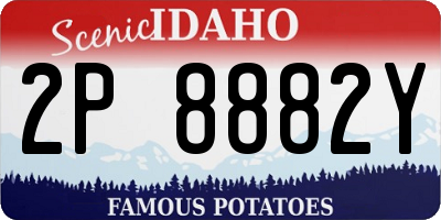 ID license plate 2P8882Y