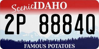 ID license plate 2P8884Q