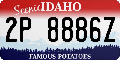 ID license plate 2P8886Z