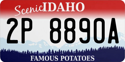 ID license plate 2P8890A