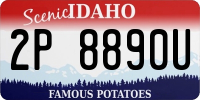 ID license plate 2P8890U