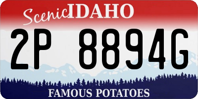 ID license plate 2P8894G