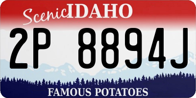 ID license plate 2P8894J