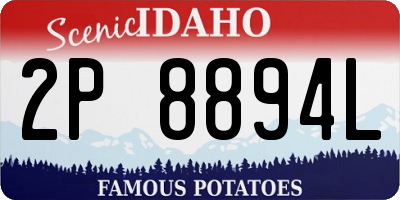 ID license plate 2P8894L