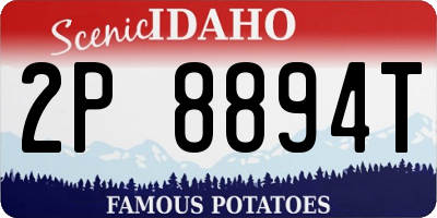 ID license plate 2P8894T
