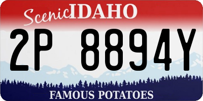 ID license plate 2P8894Y