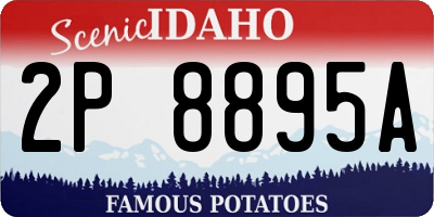 ID license plate 2P8895A