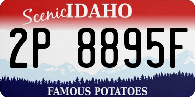 ID license plate 2P8895F