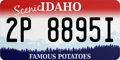 ID license plate 2P8895I