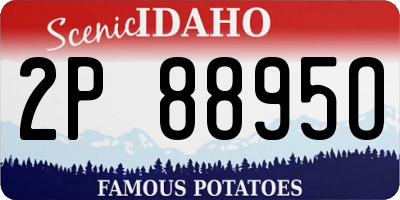 ID license plate 2P8895O