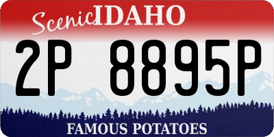 ID license plate 2P8895P