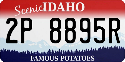 ID license plate 2P8895R