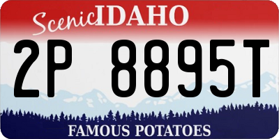 ID license plate 2P8895T