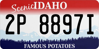 ID license plate 2P8897I