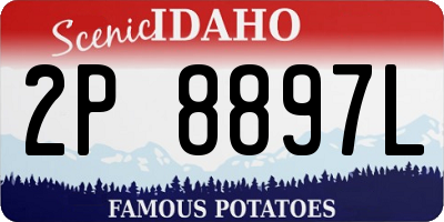 ID license plate 2P8897L