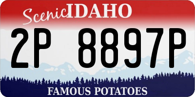 ID license plate 2P8897P