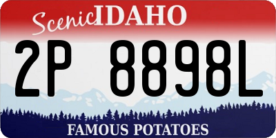 ID license plate 2P8898L