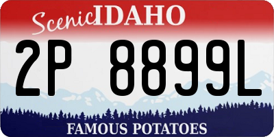 ID license plate 2P8899L