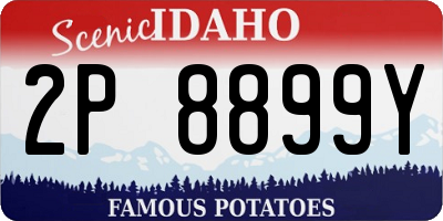 ID license plate 2P8899Y