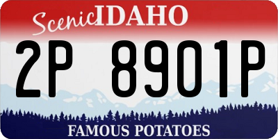 ID license plate 2P8901P