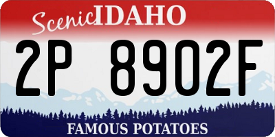 ID license plate 2P8902F