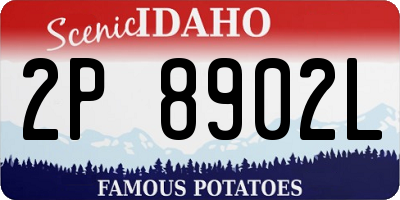 ID license plate 2P8902L