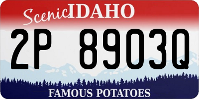 ID license plate 2P8903Q