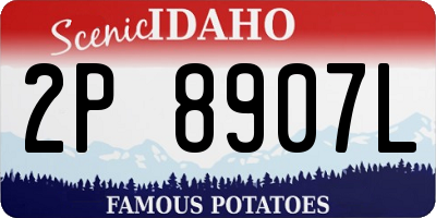 ID license plate 2P8907L