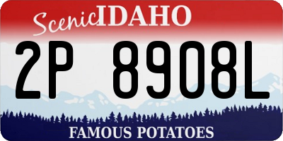 ID license plate 2P8908L