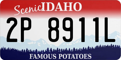 ID license plate 2P8911L
