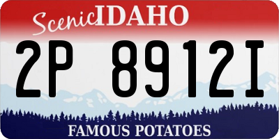 ID license plate 2P8912I