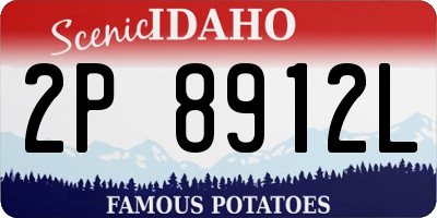 ID license plate 2P8912L