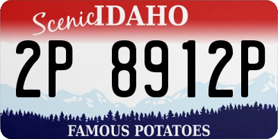 ID license plate 2P8912P