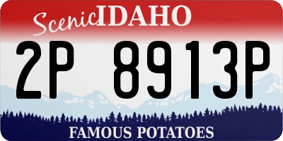 ID license plate 2P8913P