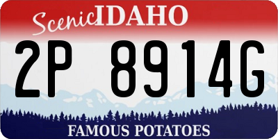 ID license plate 2P8914G