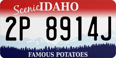 ID license plate 2P8914J