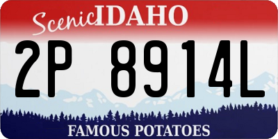 ID license plate 2P8914L