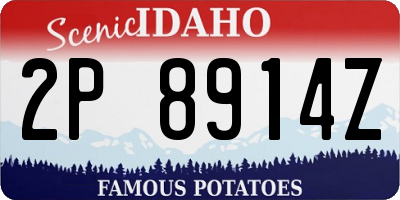 ID license plate 2P8914Z