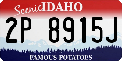 ID license plate 2P8915J