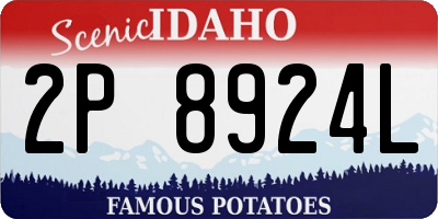 ID license plate 2P8924L
