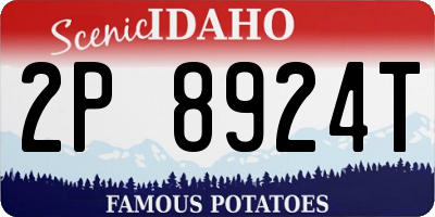 ID license plate 2P8924T