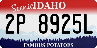 ID license plate 2P8925L