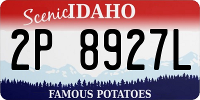 ID license plate 2P8927L