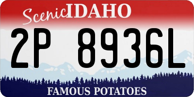 ID license plate 2P8936L
