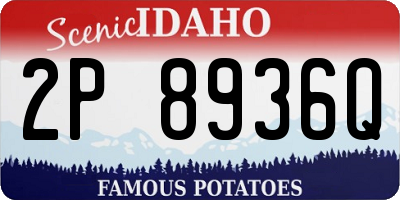 ID license plate 2P8936Q