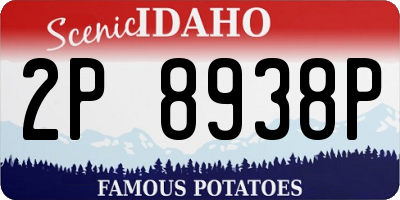 ID license plate 2P8938P