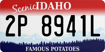 ID license plate 2P8941L