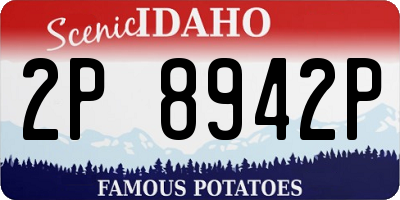 ID license plate 2P8942P