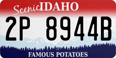 ID license plate 2P8944B
